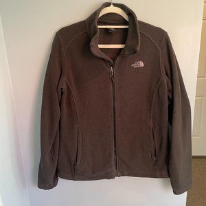 The North Face Full Zip Women's Black Fleece Jacket  L